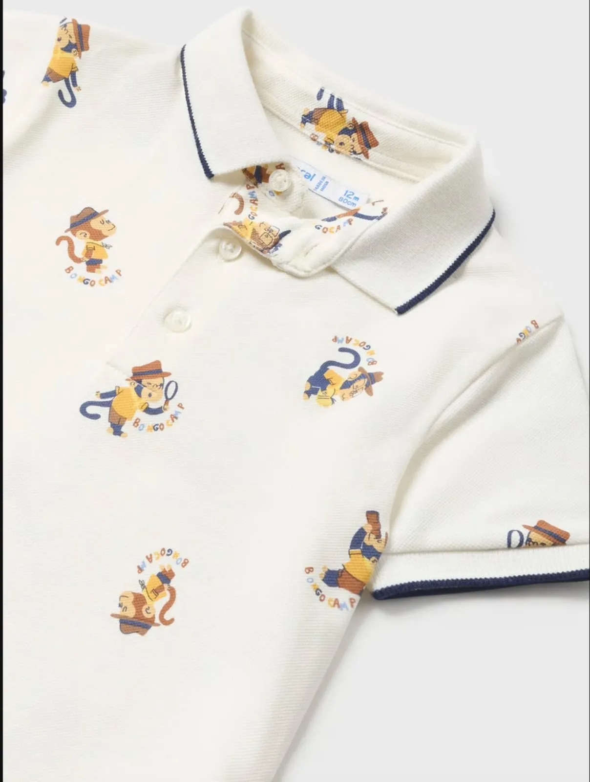 Mayoral Baby & Toddler Boys Explorer Monkey Polo Shirt