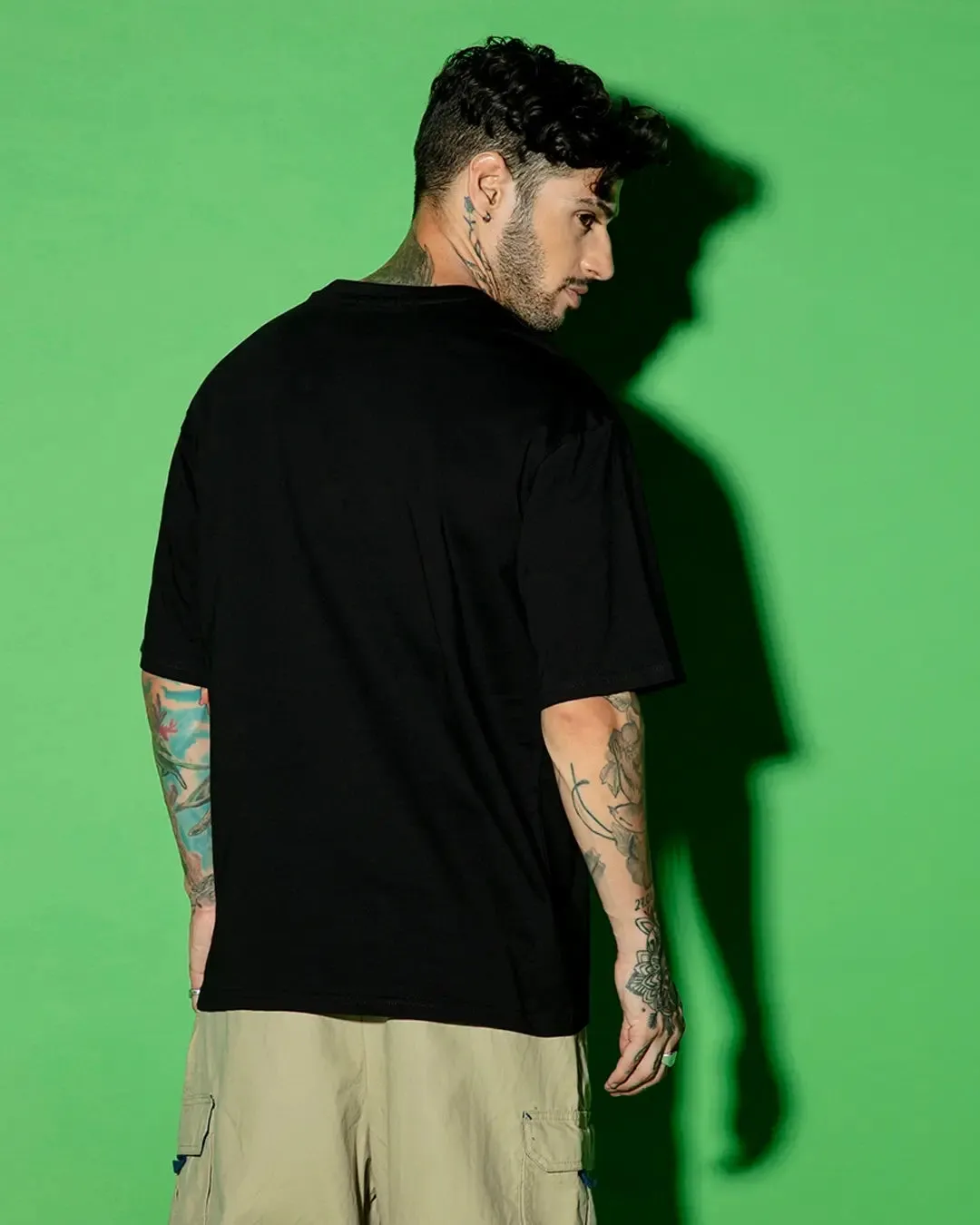 Men's Black Oversized T-shirt