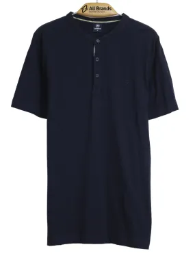 Men's Brand Logo Embroidered Shirt,Navy