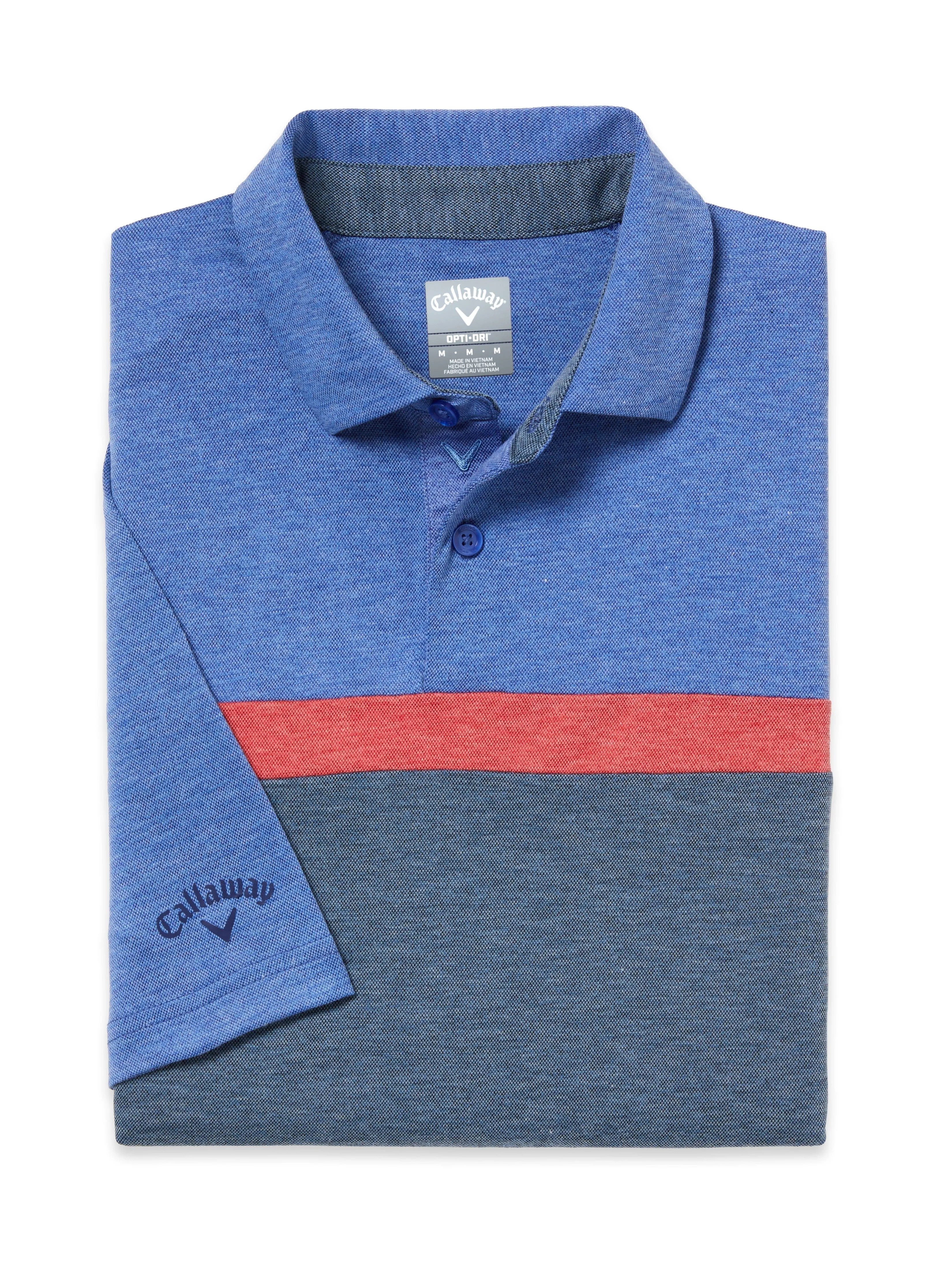 Men's Soft Touch Color Block Golf Polo