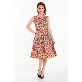 Miss Lulo Lily Dress in Venus Fly Trap Print