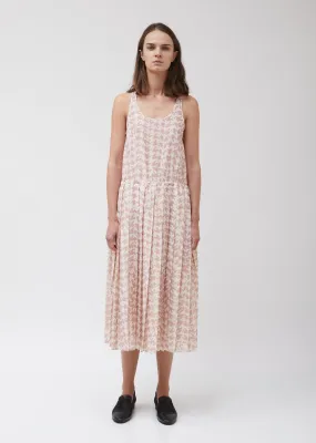 Muslin Tank Top Pleated Dress