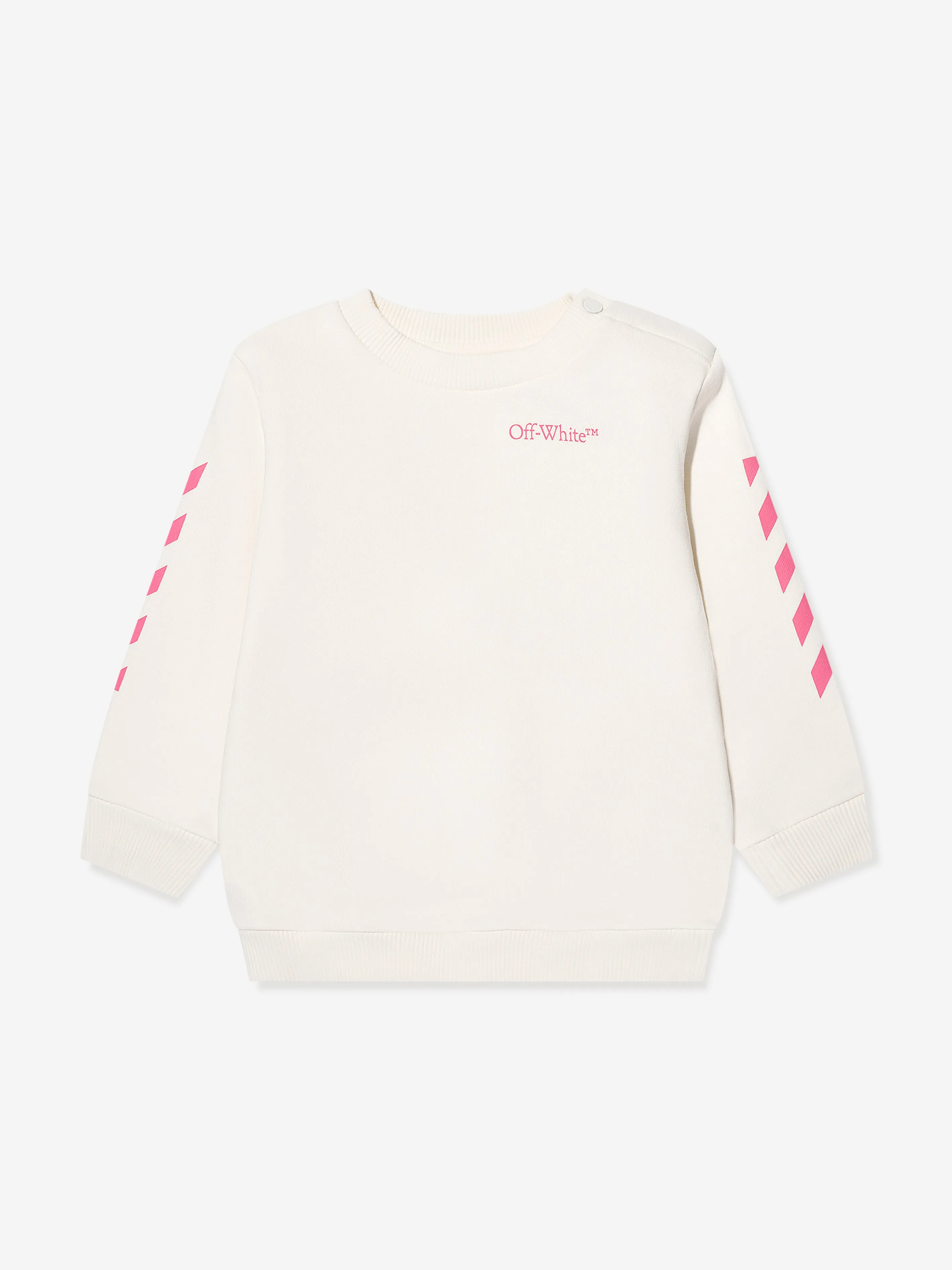 Off-White Baby Girls Bookish Diag Tracksuit in Ivory