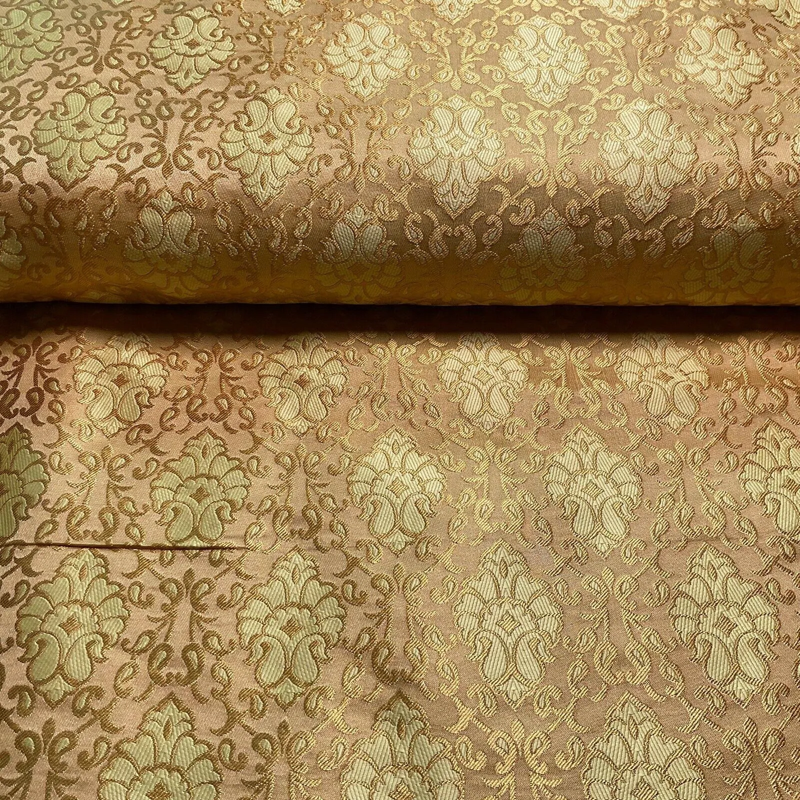 Ornamental Damask Brocade Wedding Banarsi Fabric 130 cm wide  M1565