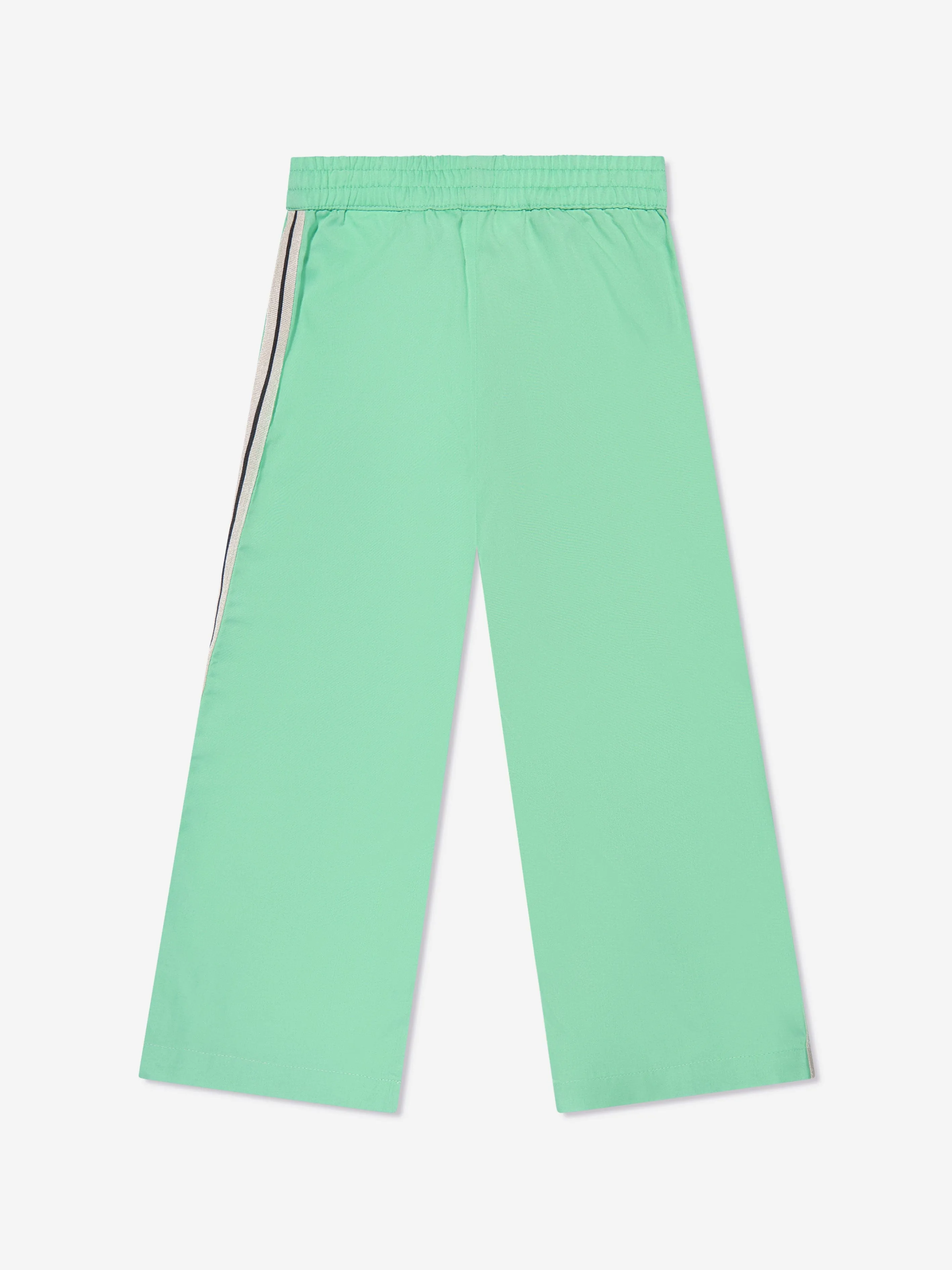 Palm Angels Boys Track Travel Pants in Green