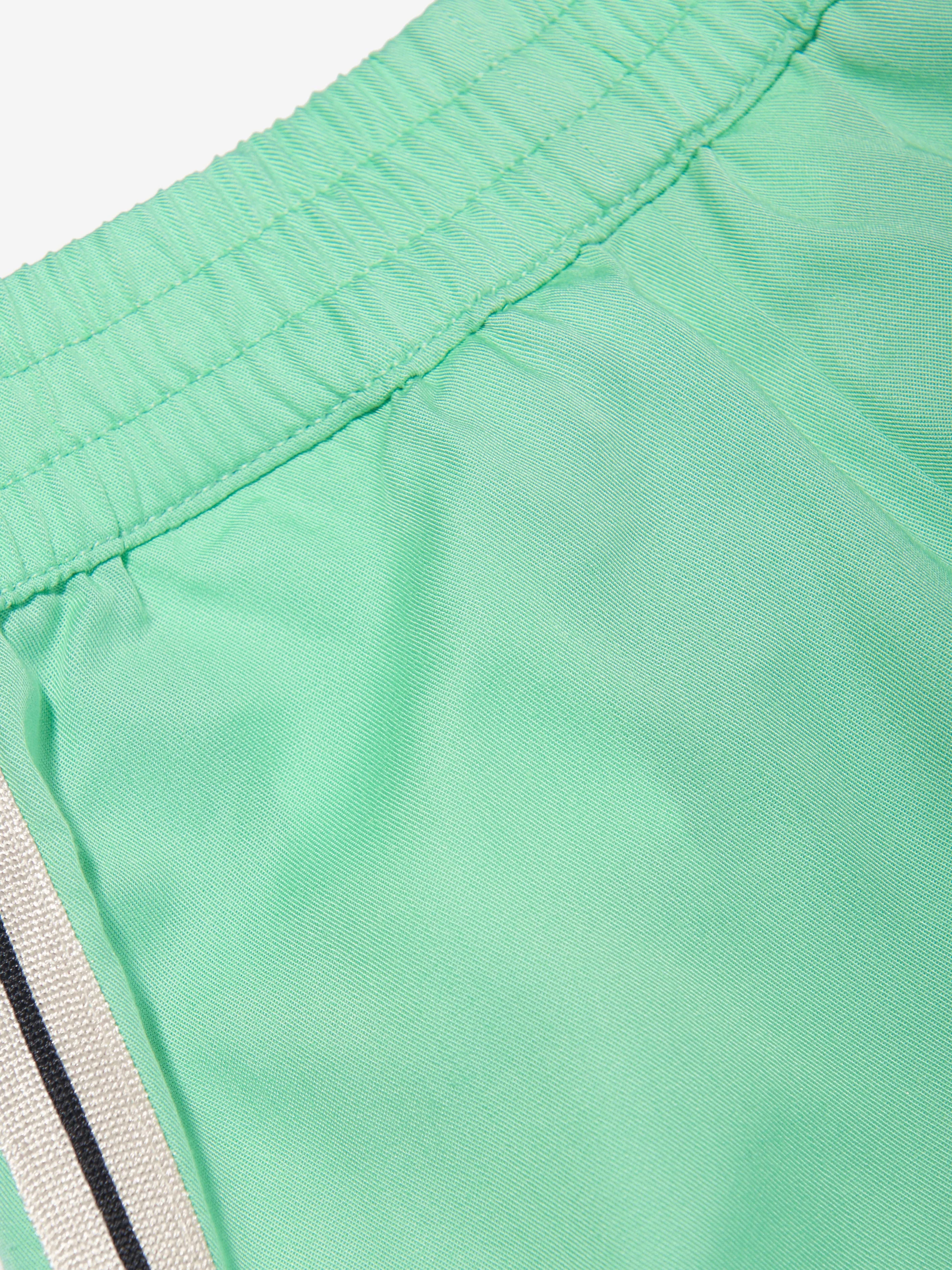 Palm Angels Boys Track Travel Pants in Green