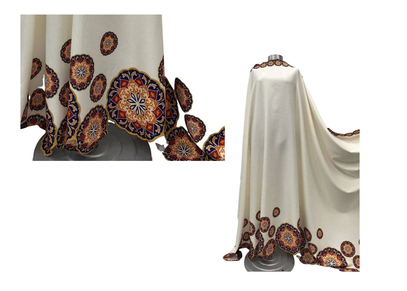 Persian Mood - Printed Scalloped Scuba