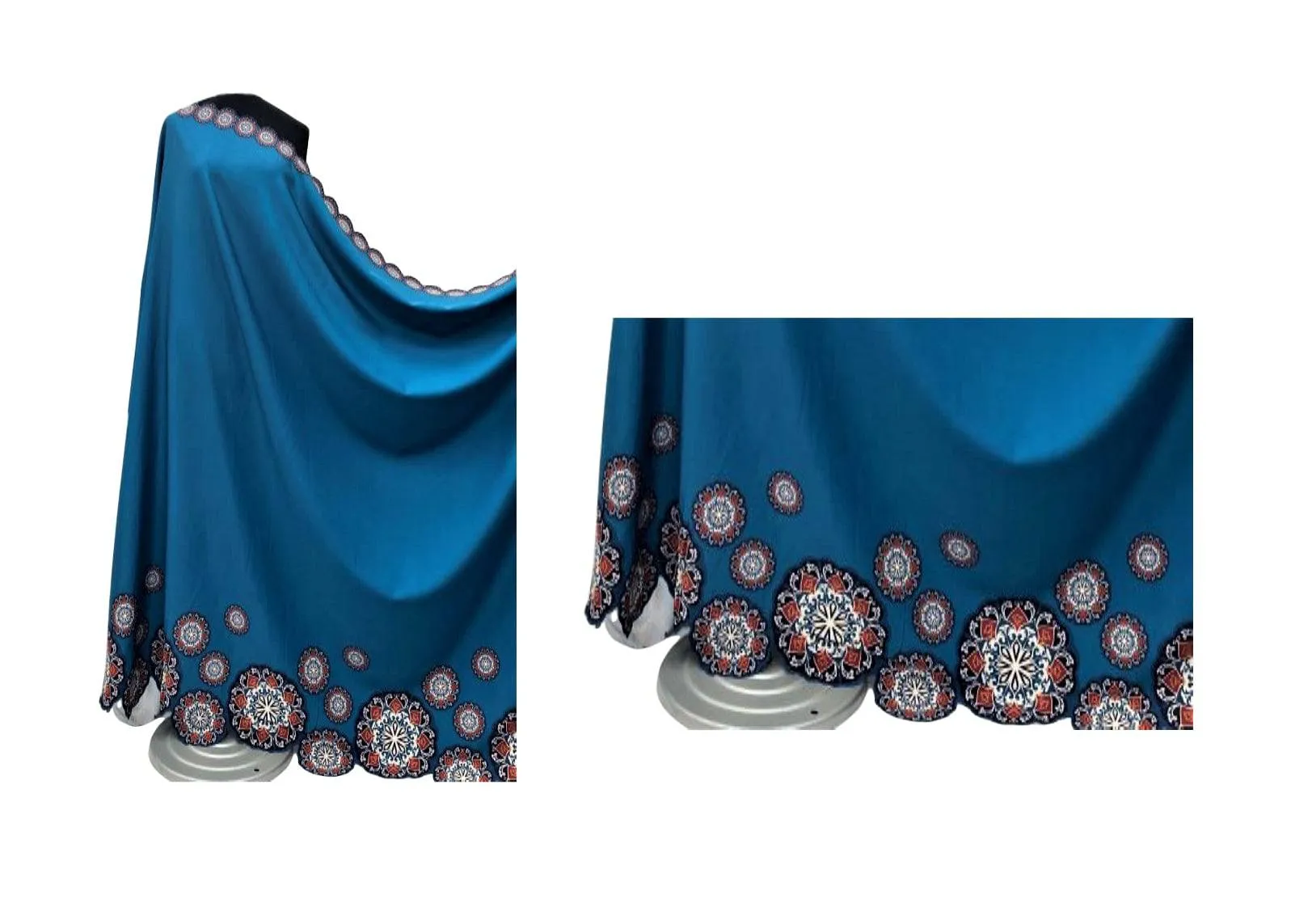 Persian Mood - Printed Scalloped Scuba