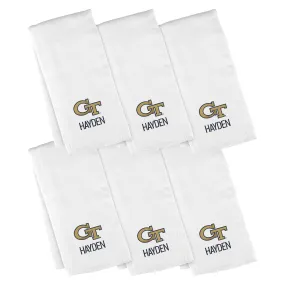 Personalized Georgia Tech Yellow Jackets 6-Pack Burp Cloths