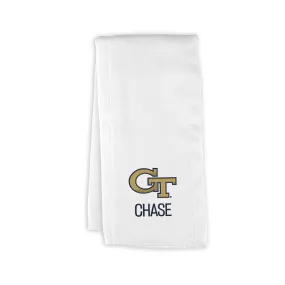 Personalized Georgia Tech Yellow Jackets Burp Cloth