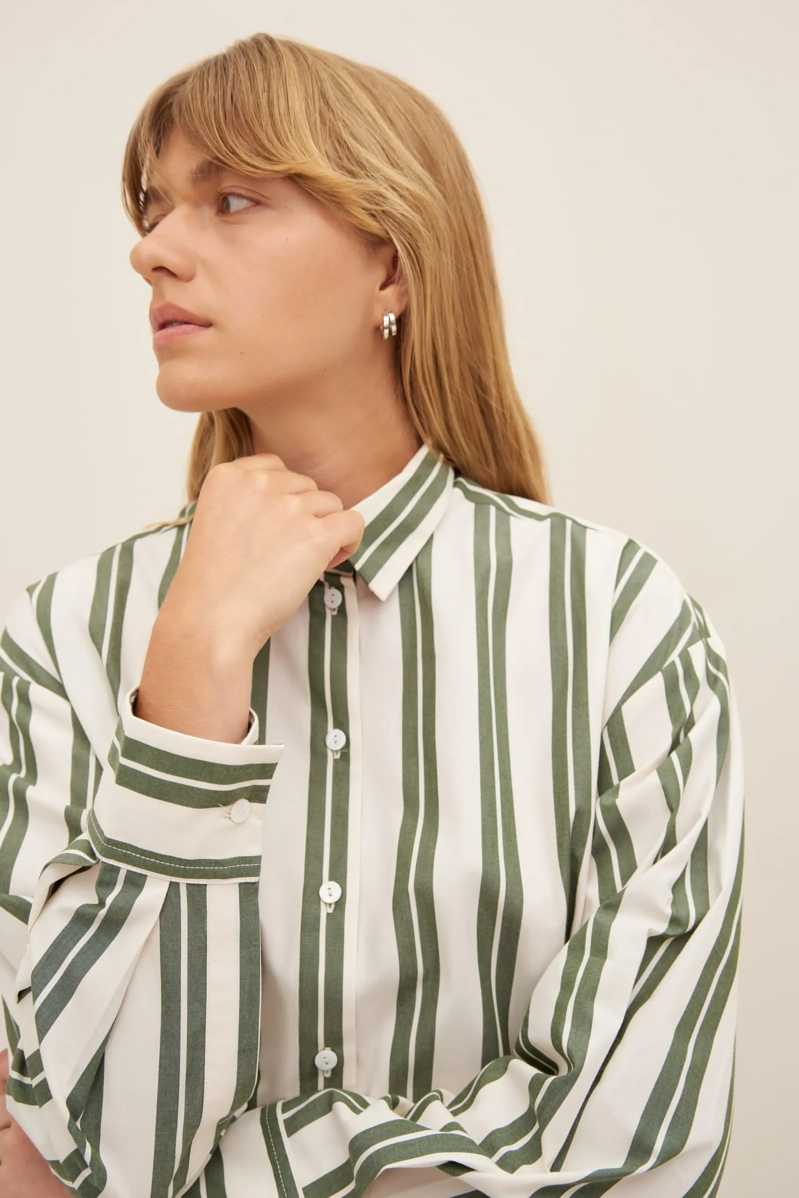 PETRA SHIRT (Forest Stripe)