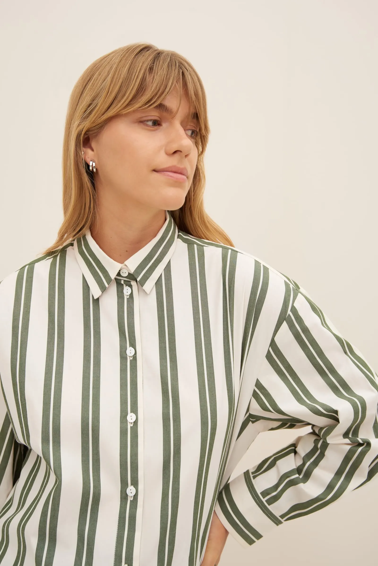 PETRA SHIRT (Forest Stripe)