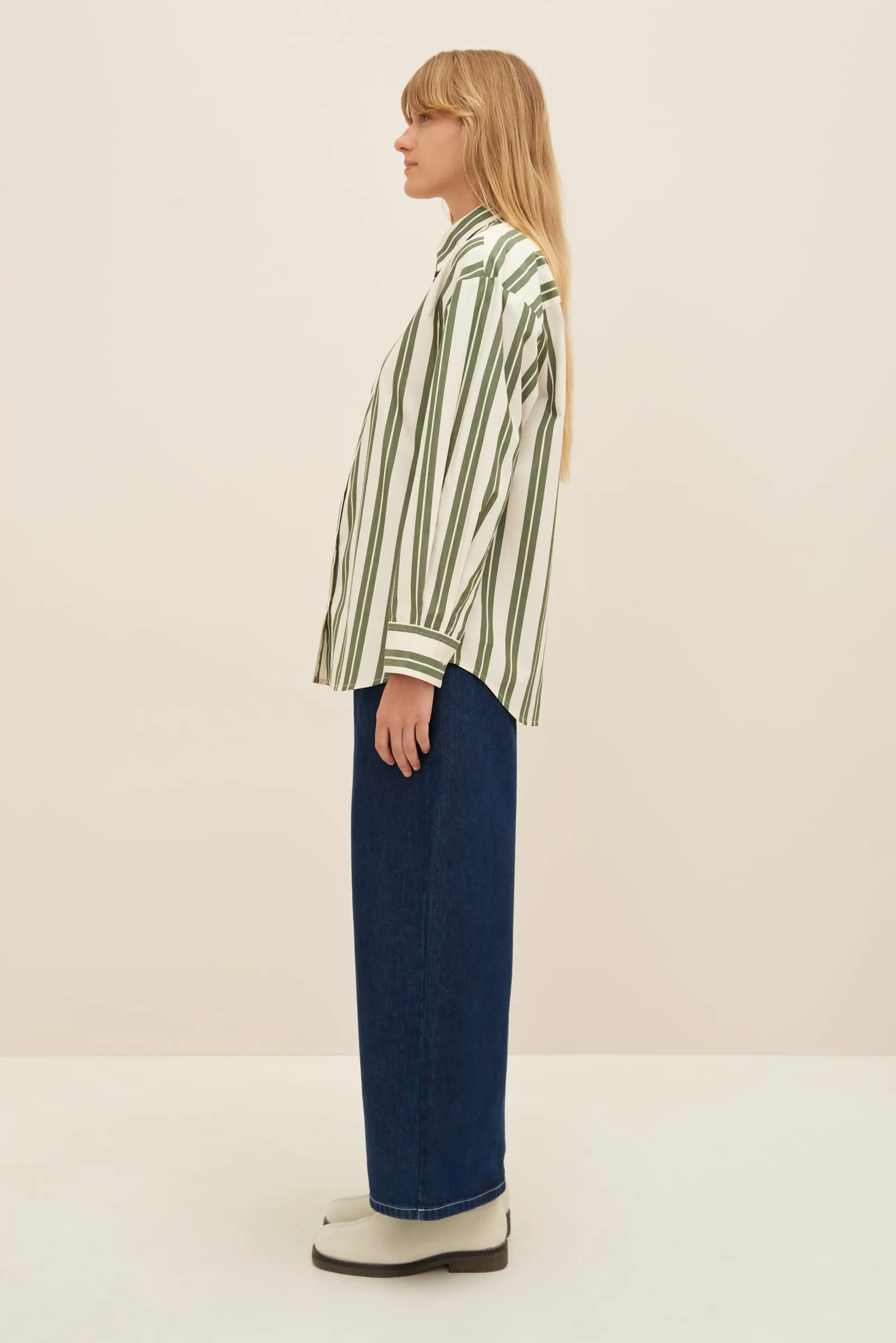 PETRA SHIRT (Forest Stripe)