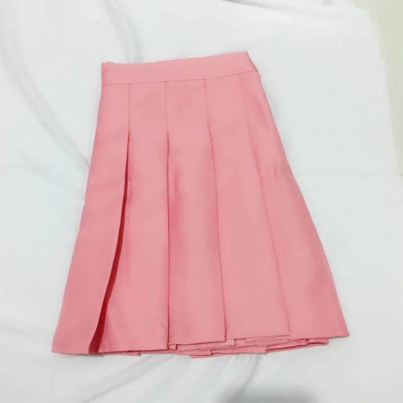 Preppy High Waist Plaid Pleated Mini Skirt