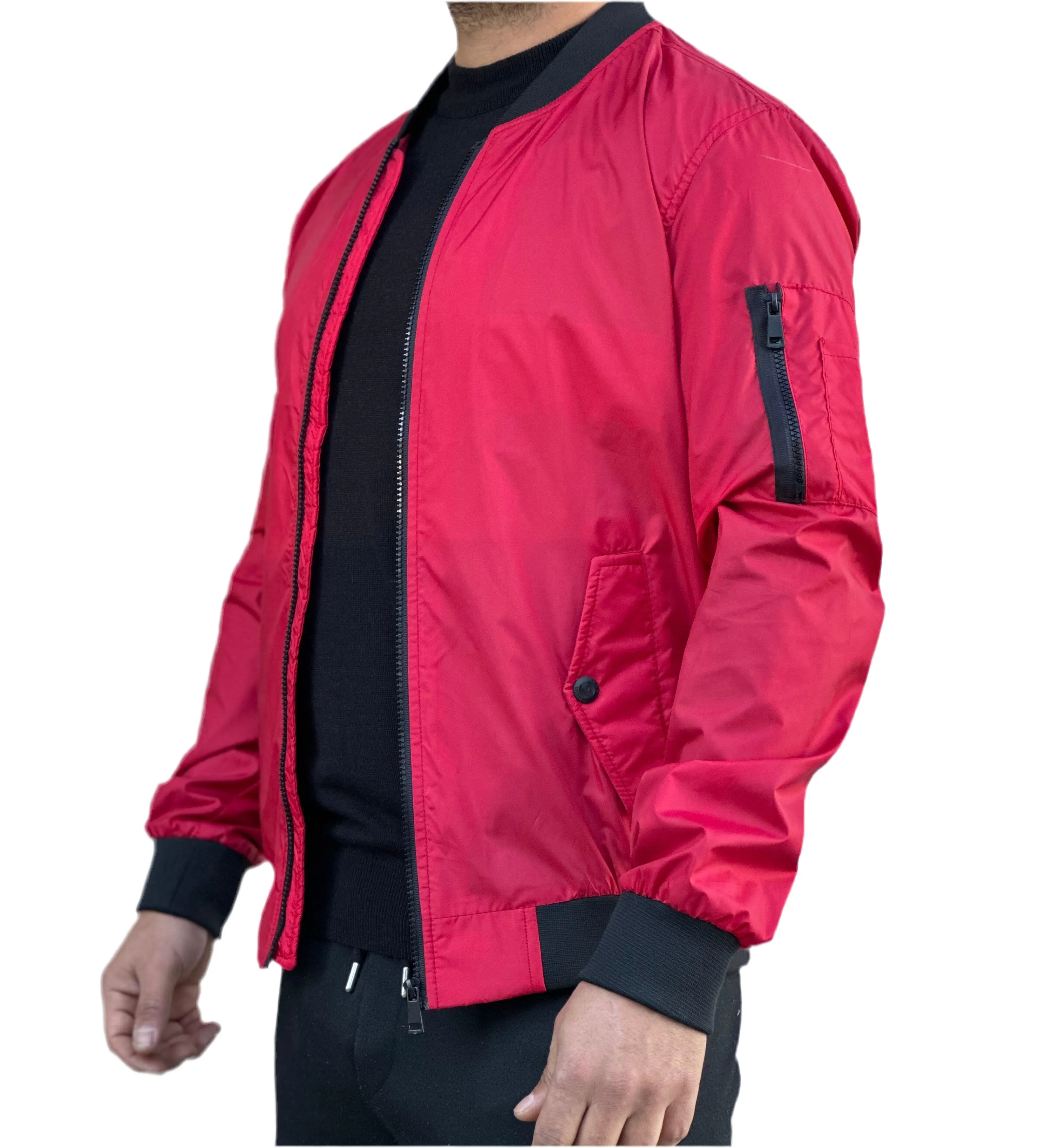 Red Bomber Jacket