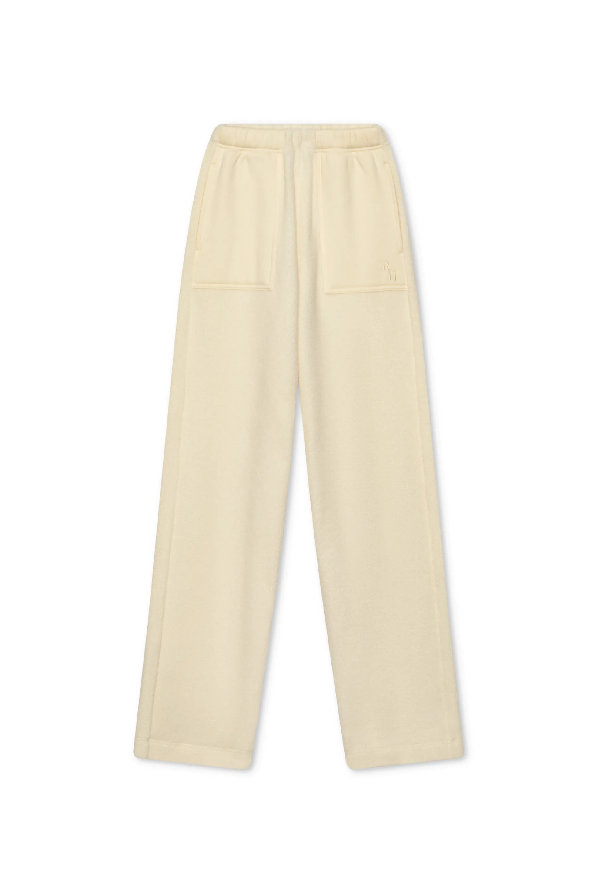 Sabrina Sherpa Blocked Straight Leg Pant in Oyster