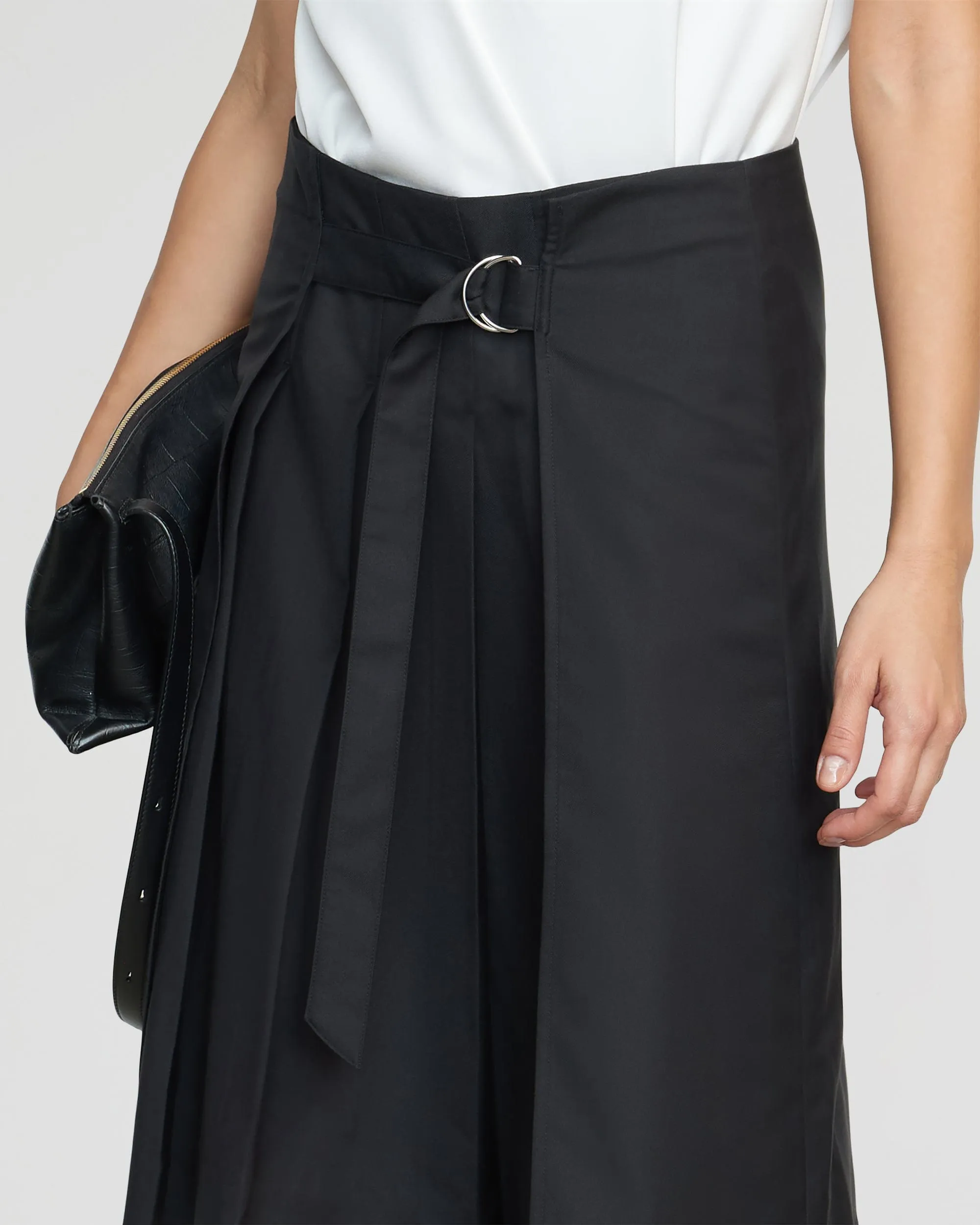 Samira Belted Pleated Skirt