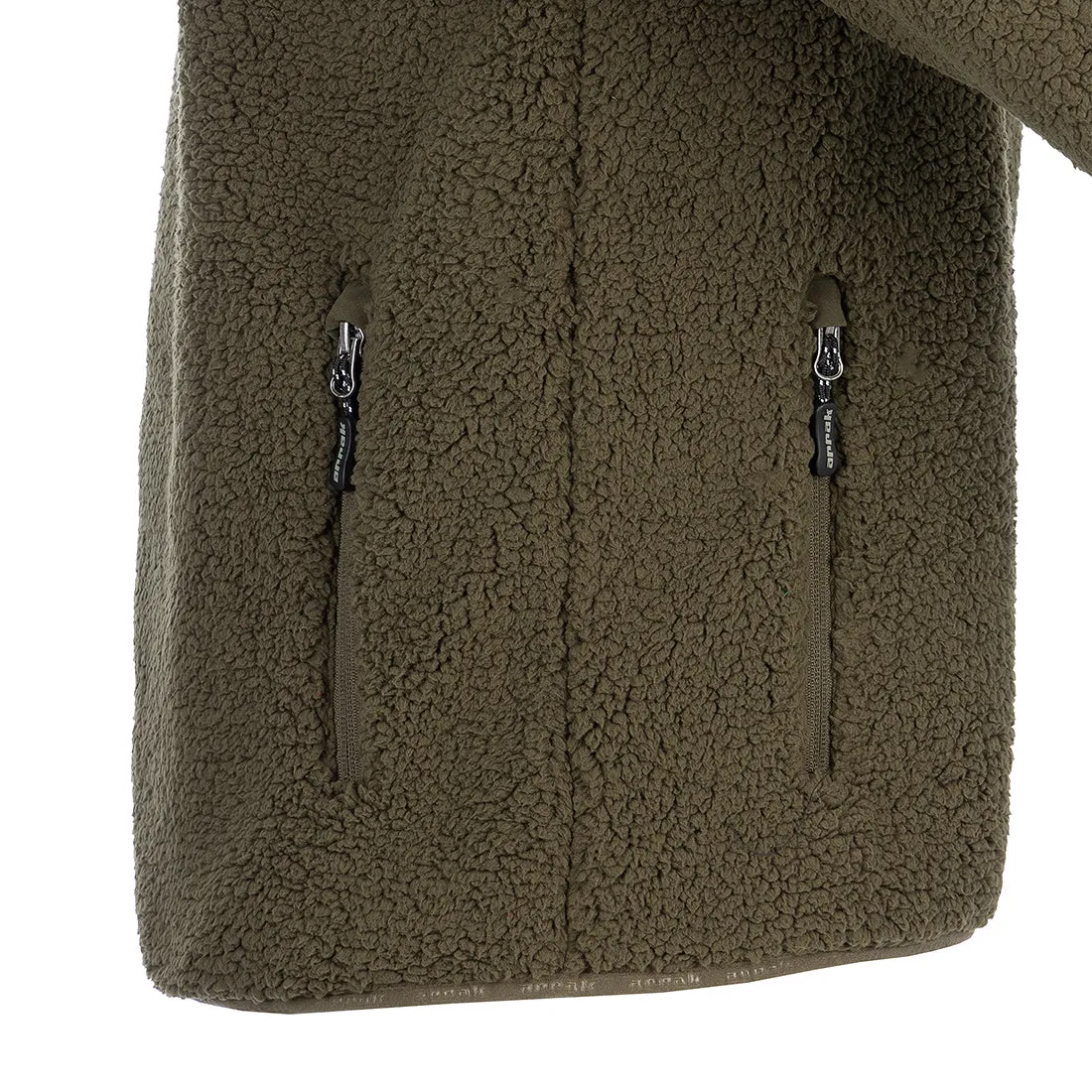 Sherpa Fleece Jacket for Men (Olive)