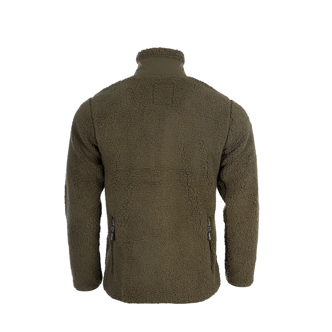 Sherpa Fleece Jacket for Men (Olive)