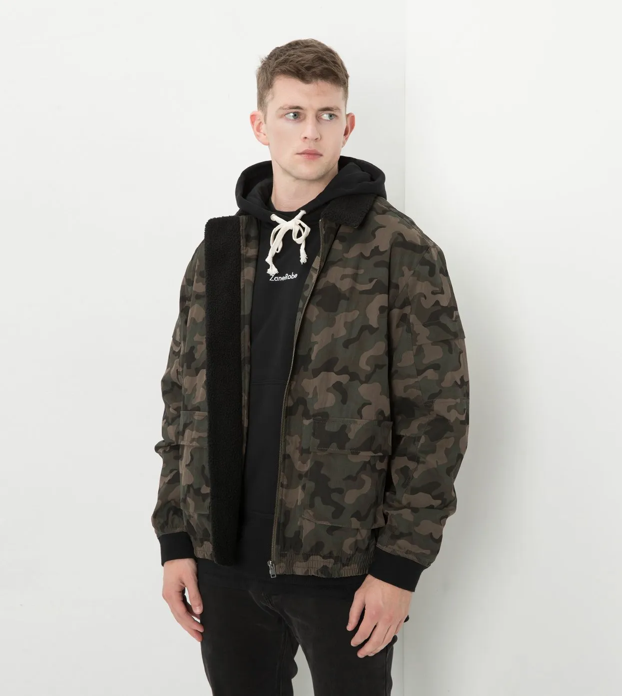 Sherpa Jacket Dark Camo - Sale