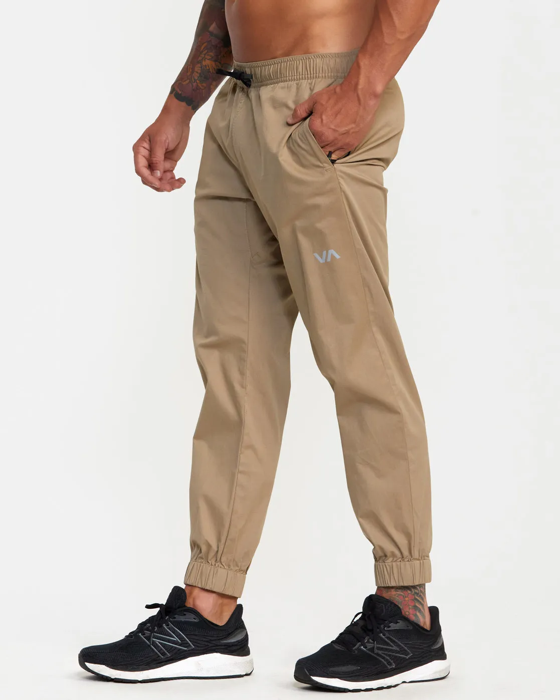 Spectrum Cuffed Track Pants - Dark Khaki