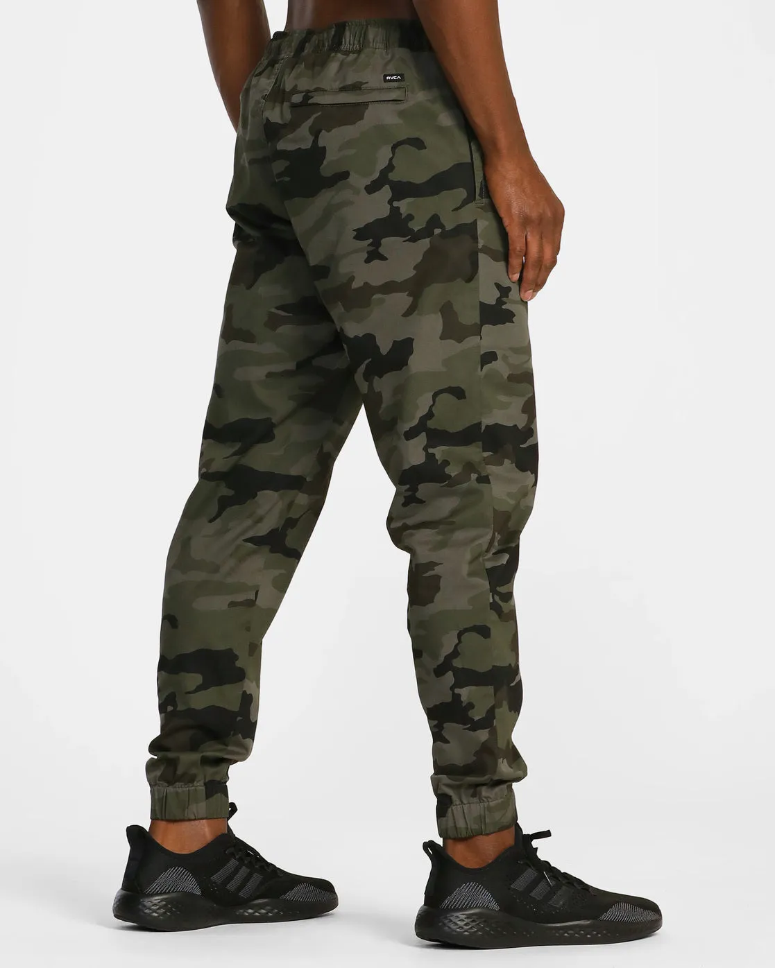 Spectrum Cuffed Track Pants - Green Camo Iii