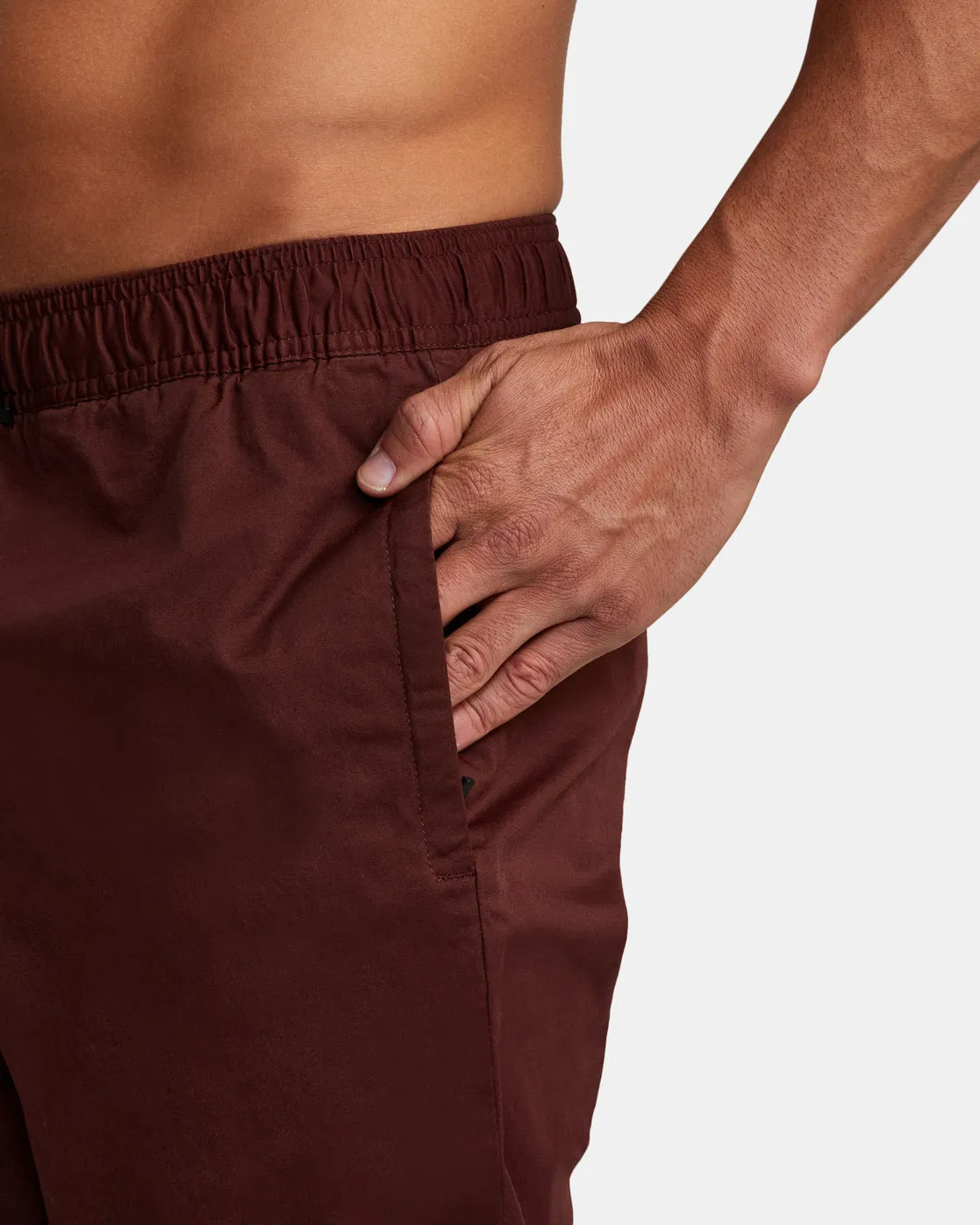 Spectrum Cuffed Track Pants - Mahogany