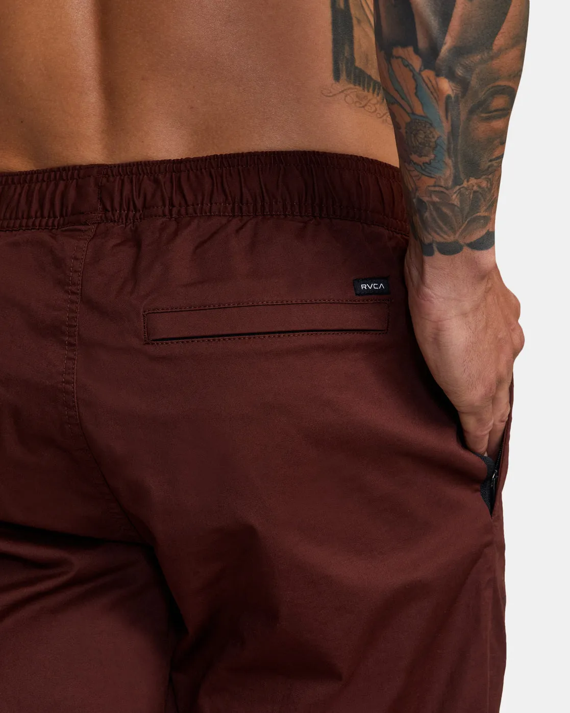 Spectrum Cuffed Track Pants - Mahogany