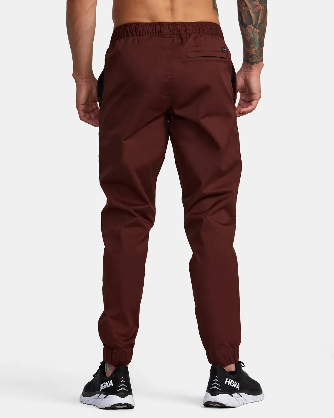 Spectrum Cuffed Track Pants - Mahogany