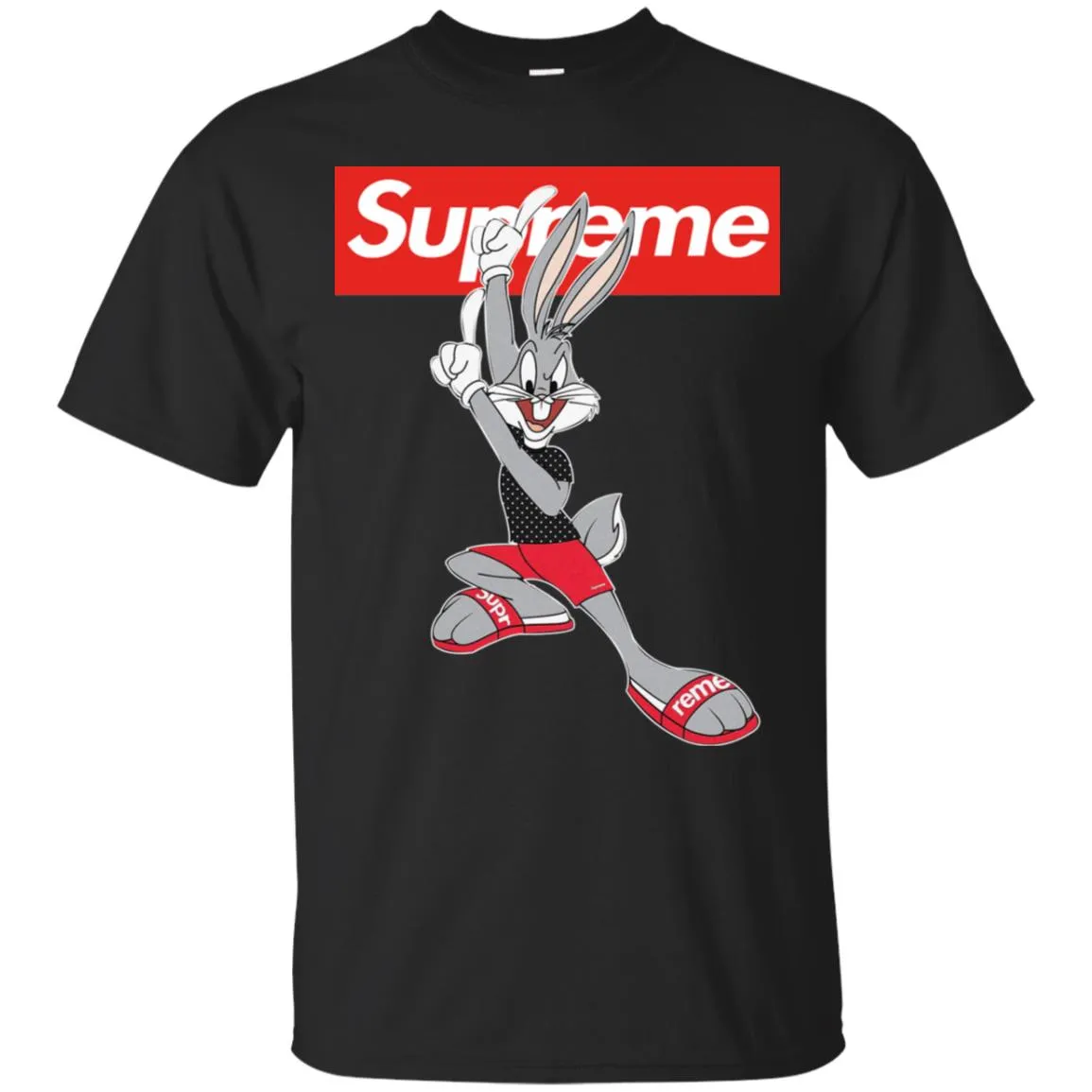 Supreme Rabbit Cute Stylelist T-shirt Men Cotton T-Shirt