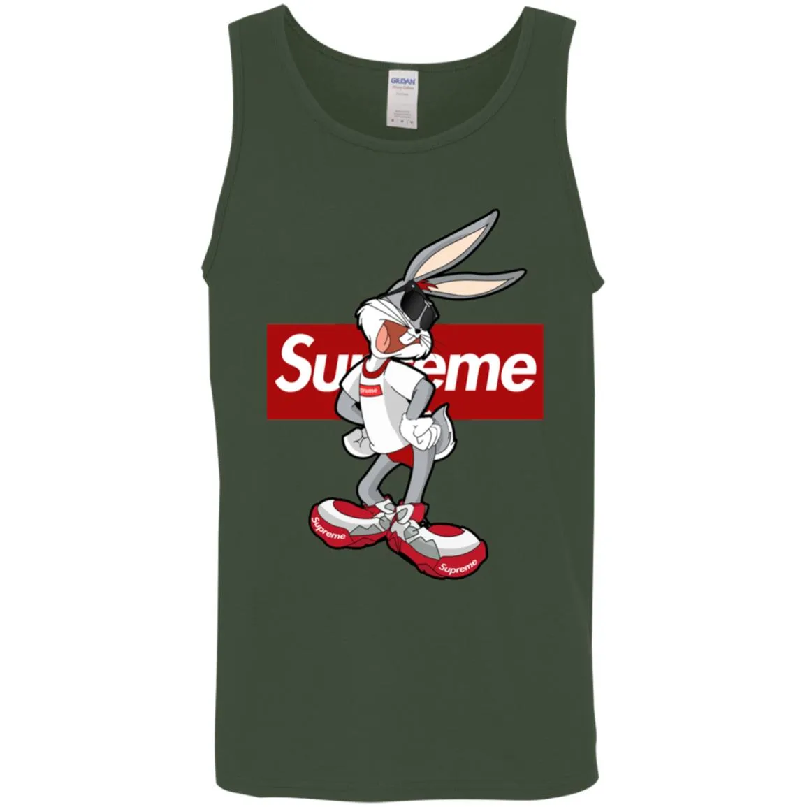 Supreme Rabbit T Shirt Men Cotton Tank