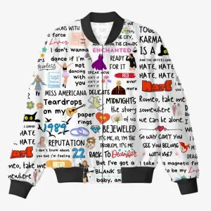 Taylor Swift AOP Bomber Jacket