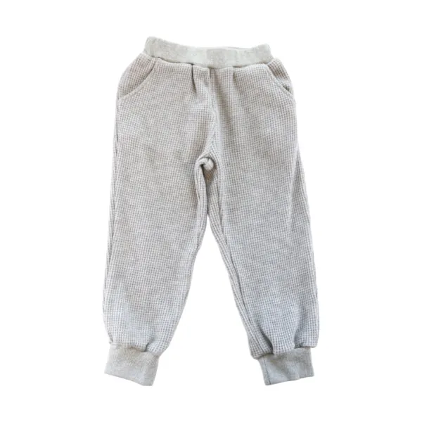 Textured Teddy Loungewear Set - Grey