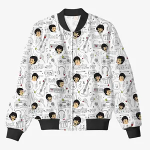 The Beatles AOP Bomber Jacket - Band Members