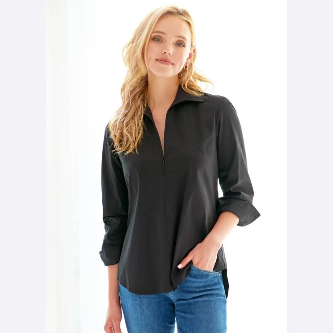 The Cutest Long Sleeve Zip Shirt