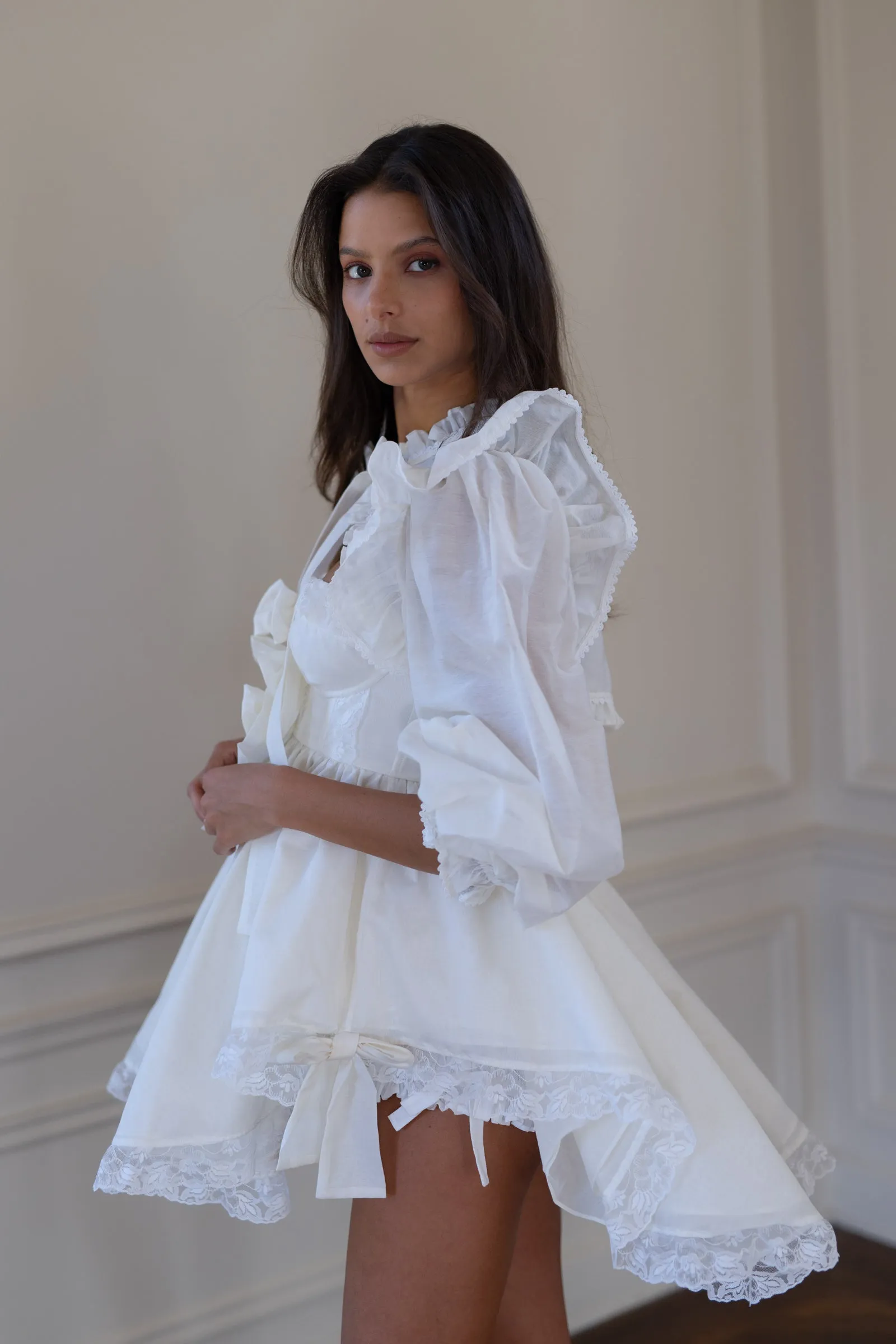 The Ivory Organdy Cake Shop Dress