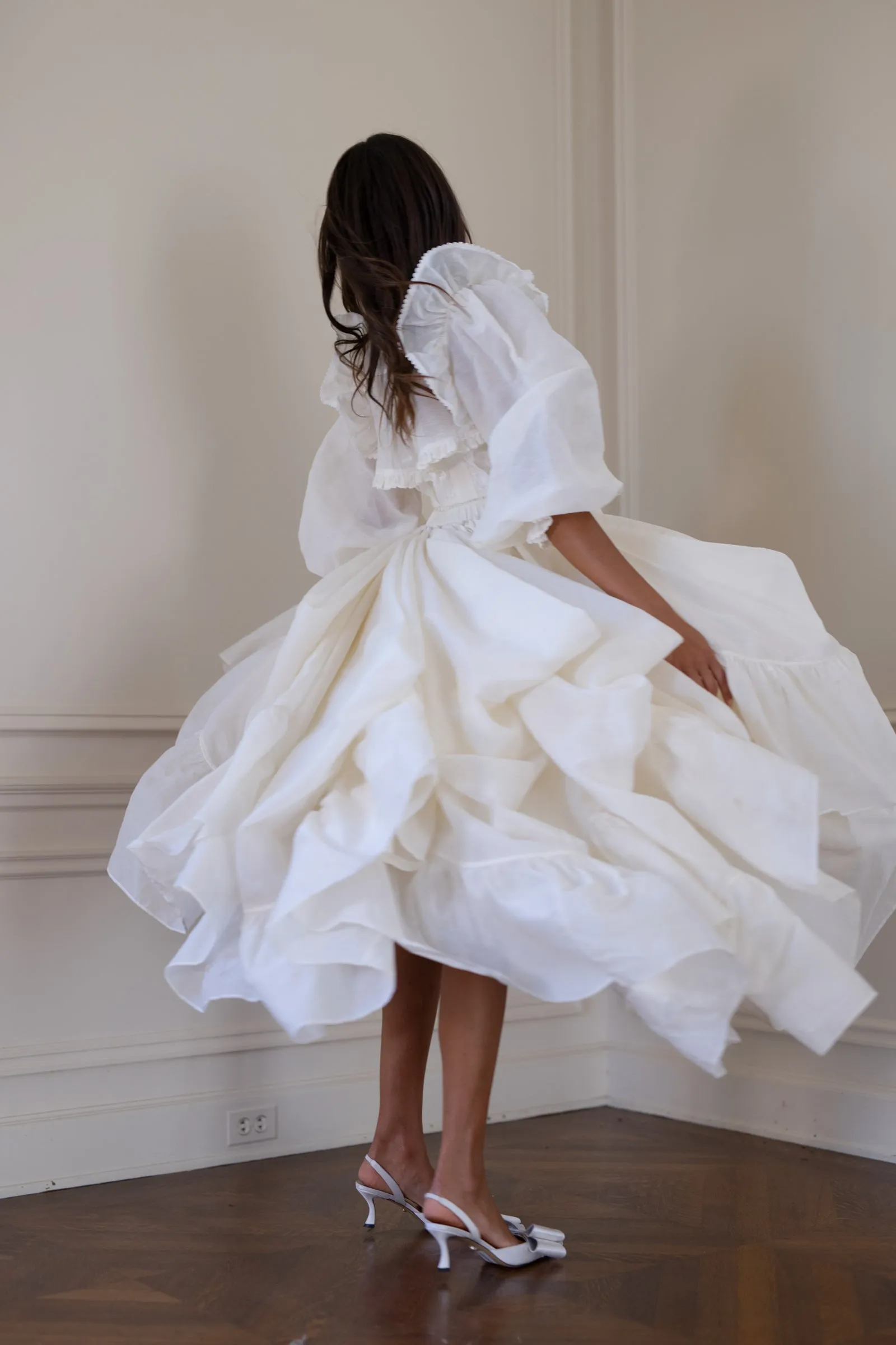 The Ivory Organdy Cake Shop Dress