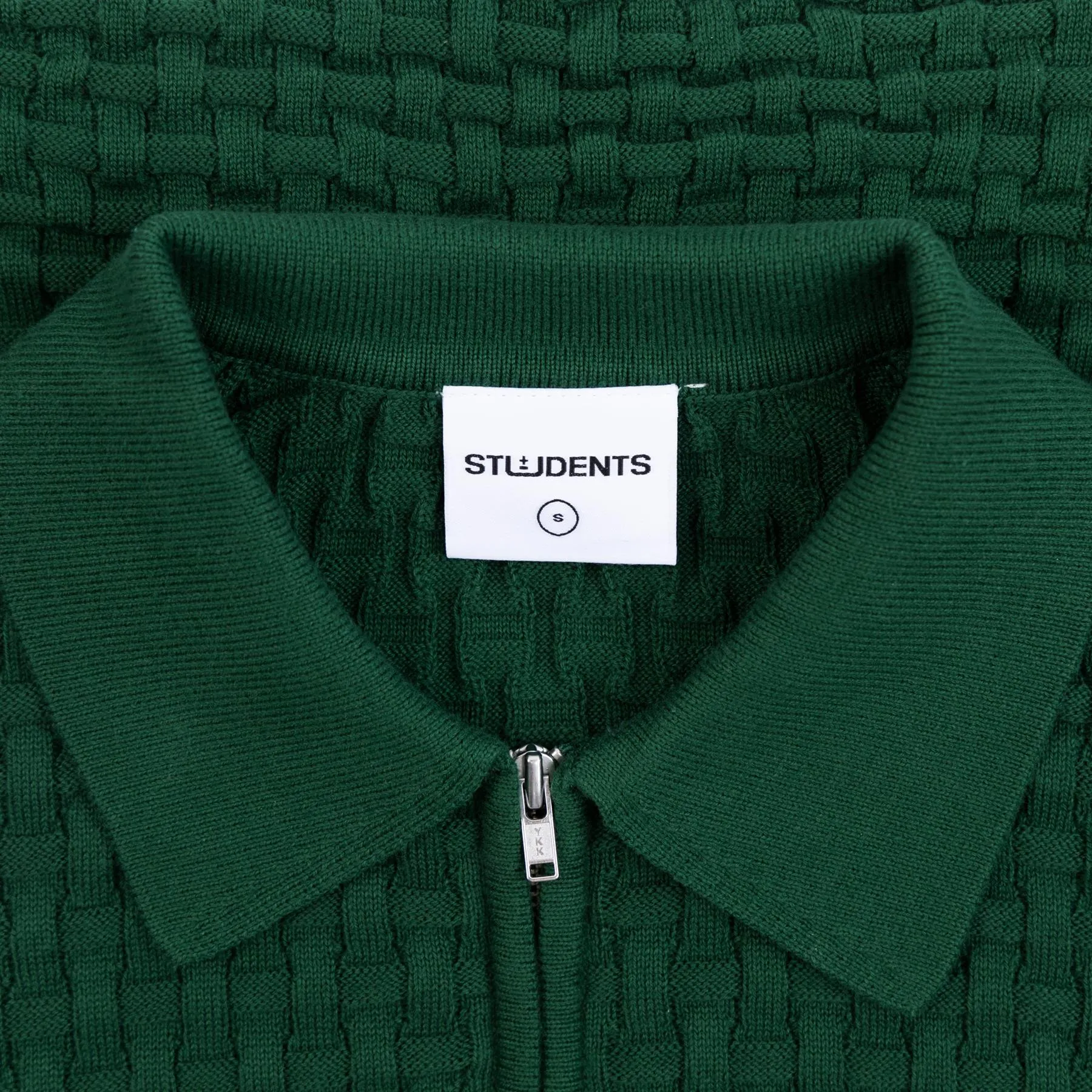 Theo Sweater Polo Green - AW24