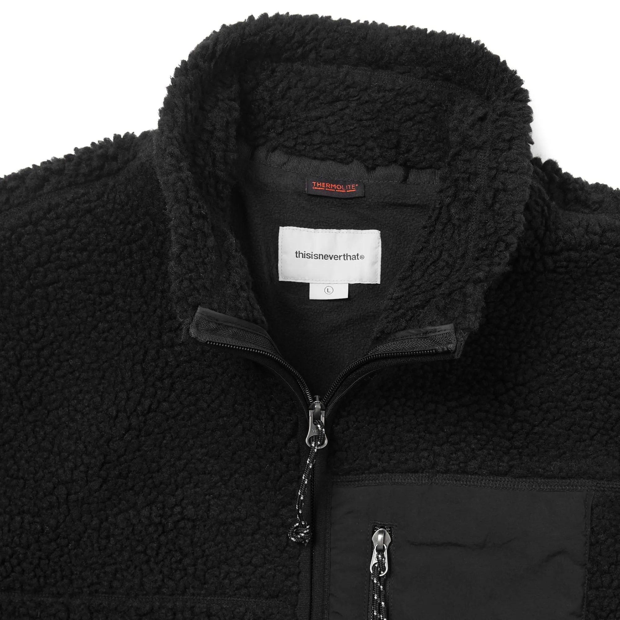 thisisneverthat SP Sherpa Fleece Jacket Black