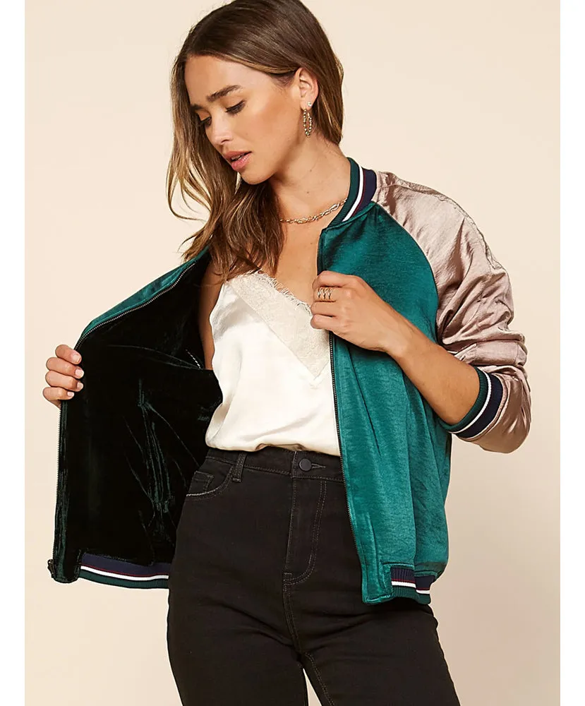 Throwback Reversible Bomber Jacket