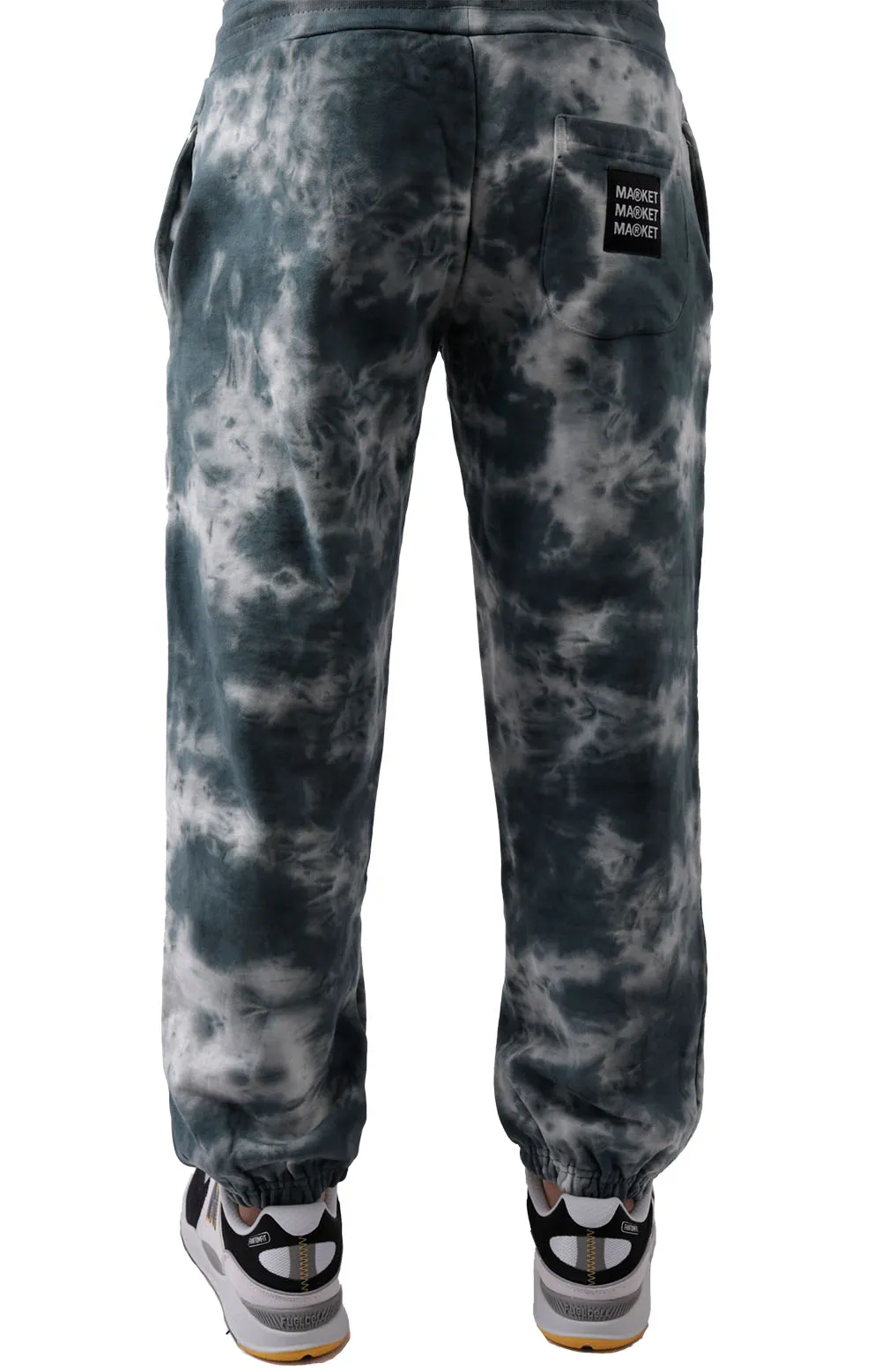 Tie-Dye Pocket Arc Sweatpants - Smoke Clouds