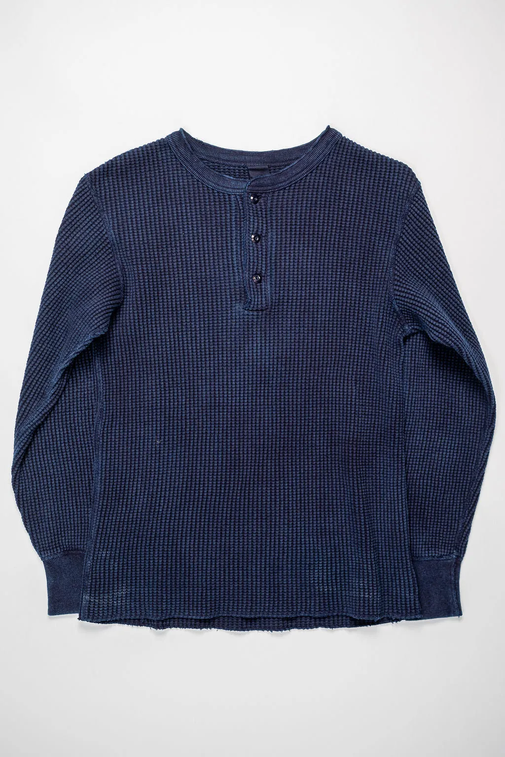 UES Big Waffle Henley - Indigo