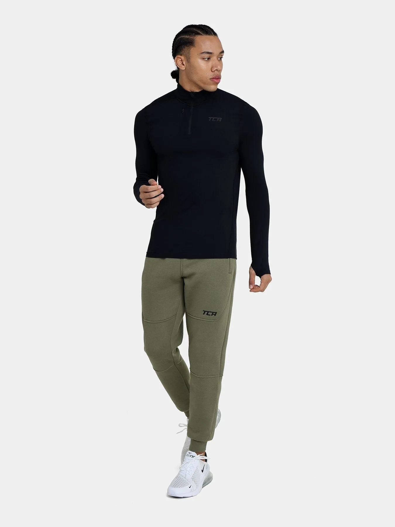 Utility Joggers Trackpant For Men With Side & Back Zip Pockets