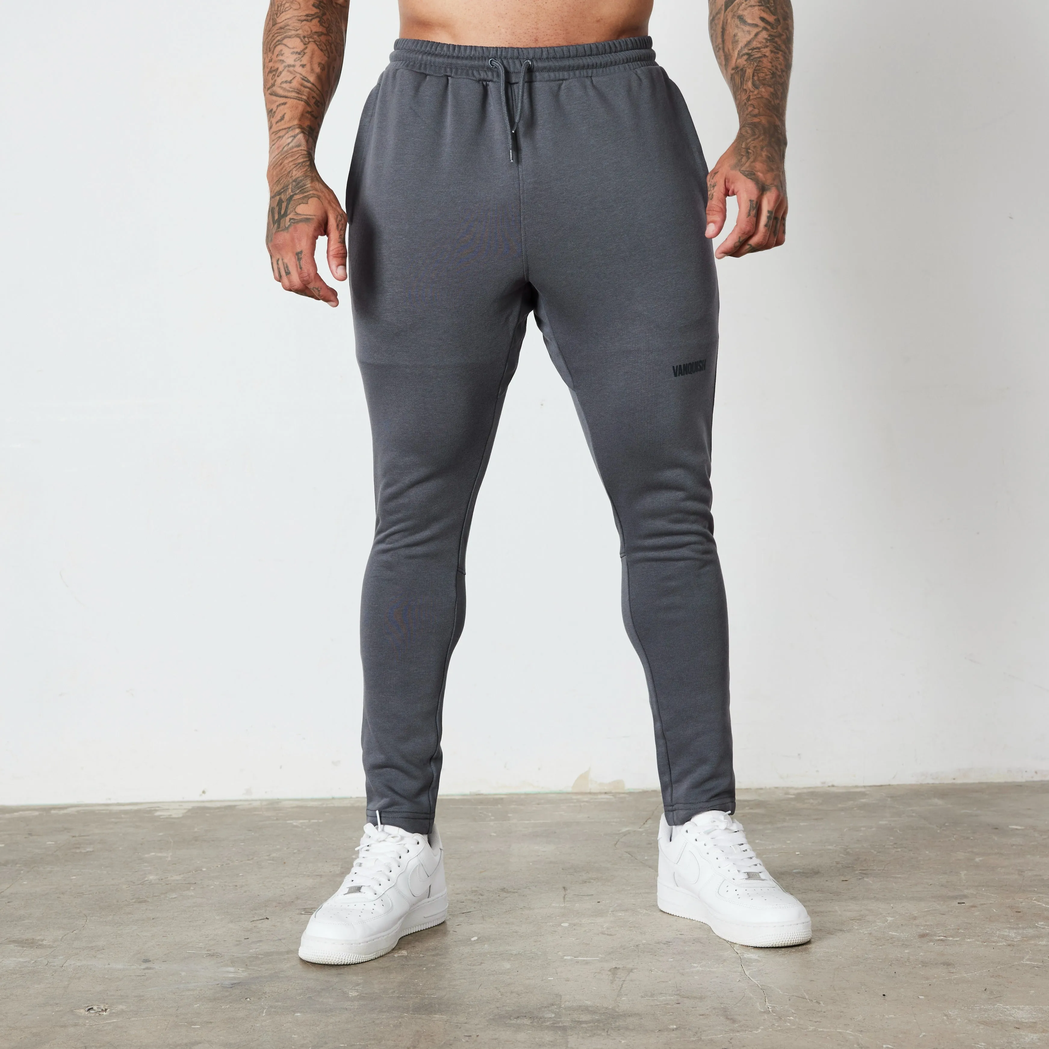 Vanquish Essential Denim Blue Tapered Fit Sweatpants