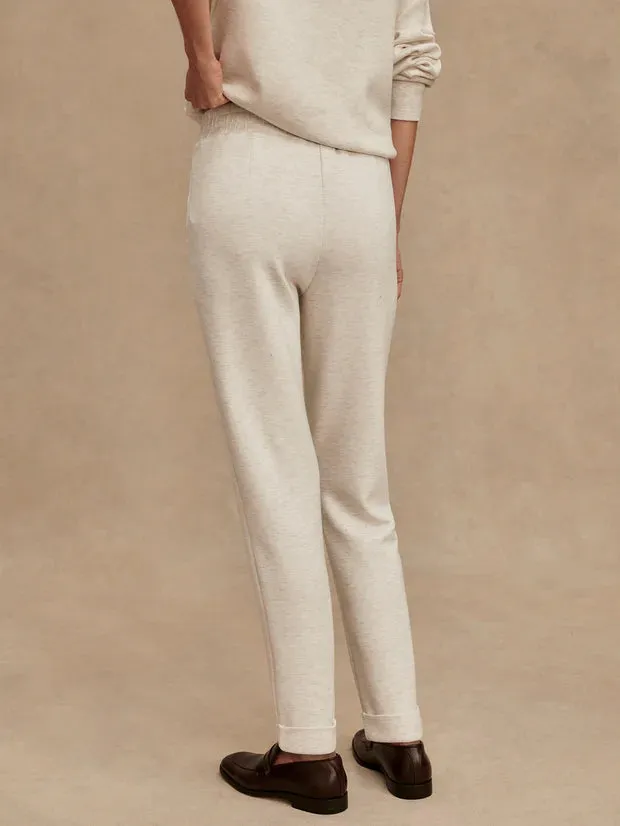 Varley The Rolled Cuff Pant 25 Inseam Ivory Marl