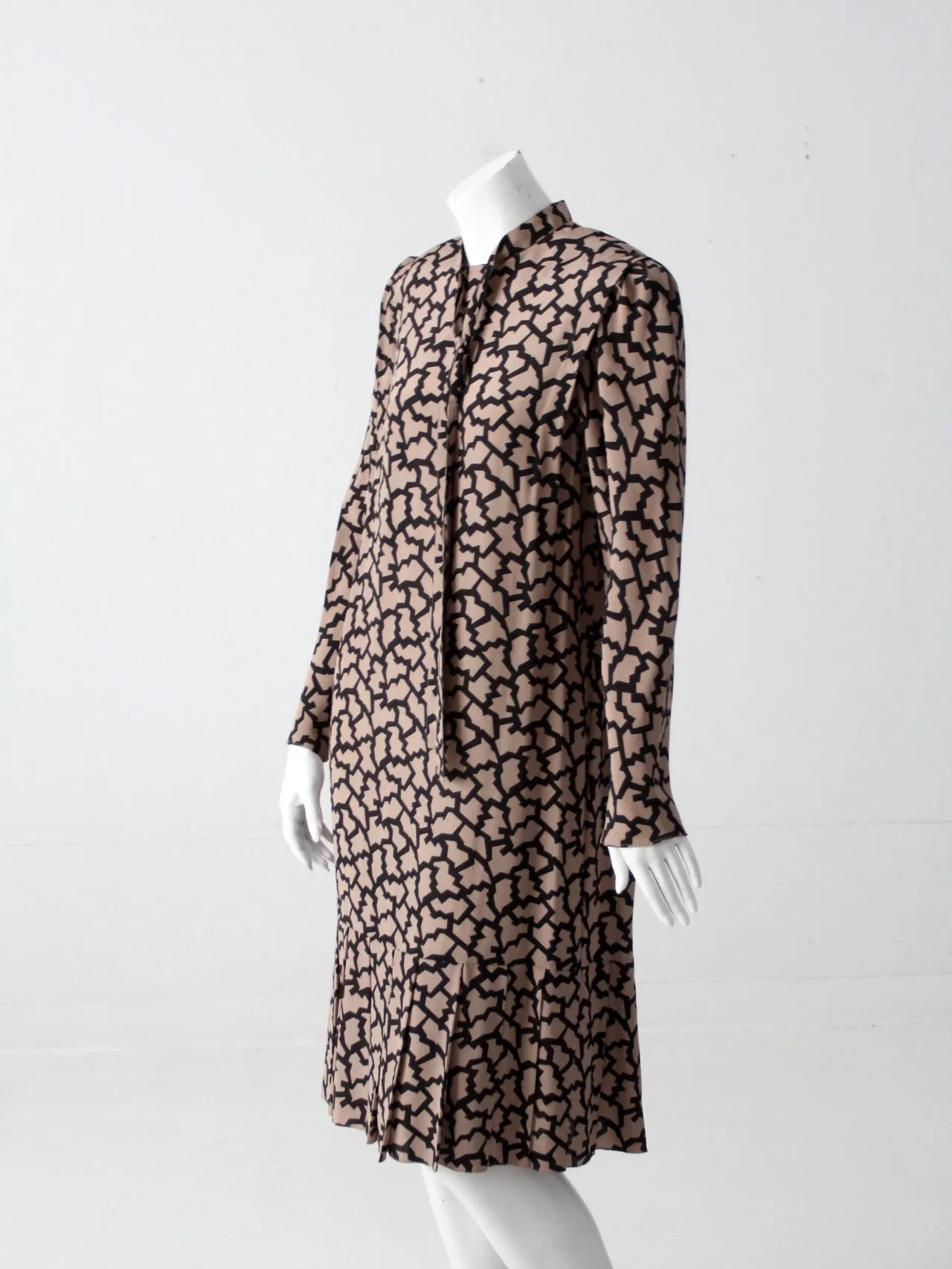 vintage 80's Pierre Cardin silk dress