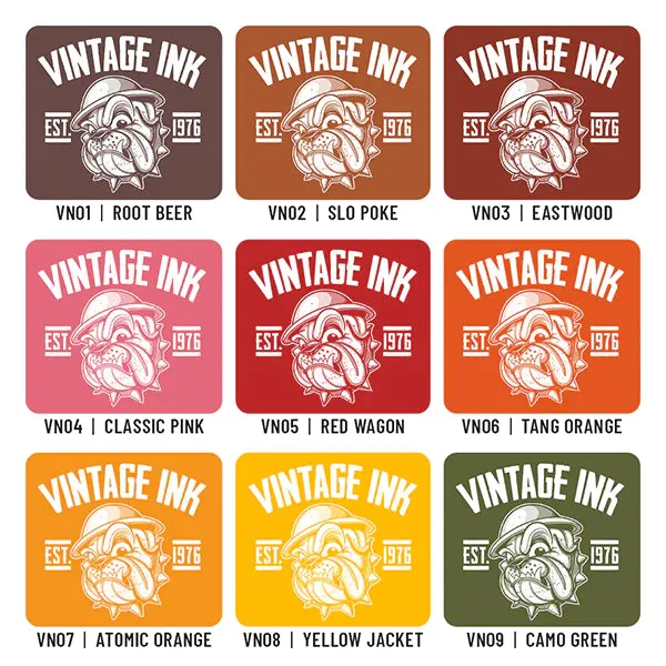 Vintage Ink Set of 18 — 1oz Bottles — Eternal Tattoo Ink