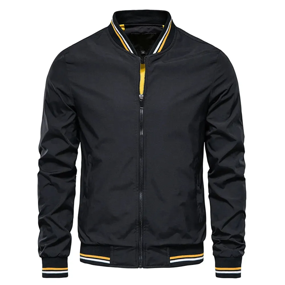 Wiaofellas  -  Spring Summer Bomber Jacket Men Black Casual Slim Fit Baseball Mens Jackets New Autumn Fashion High Quality Jackets for Men