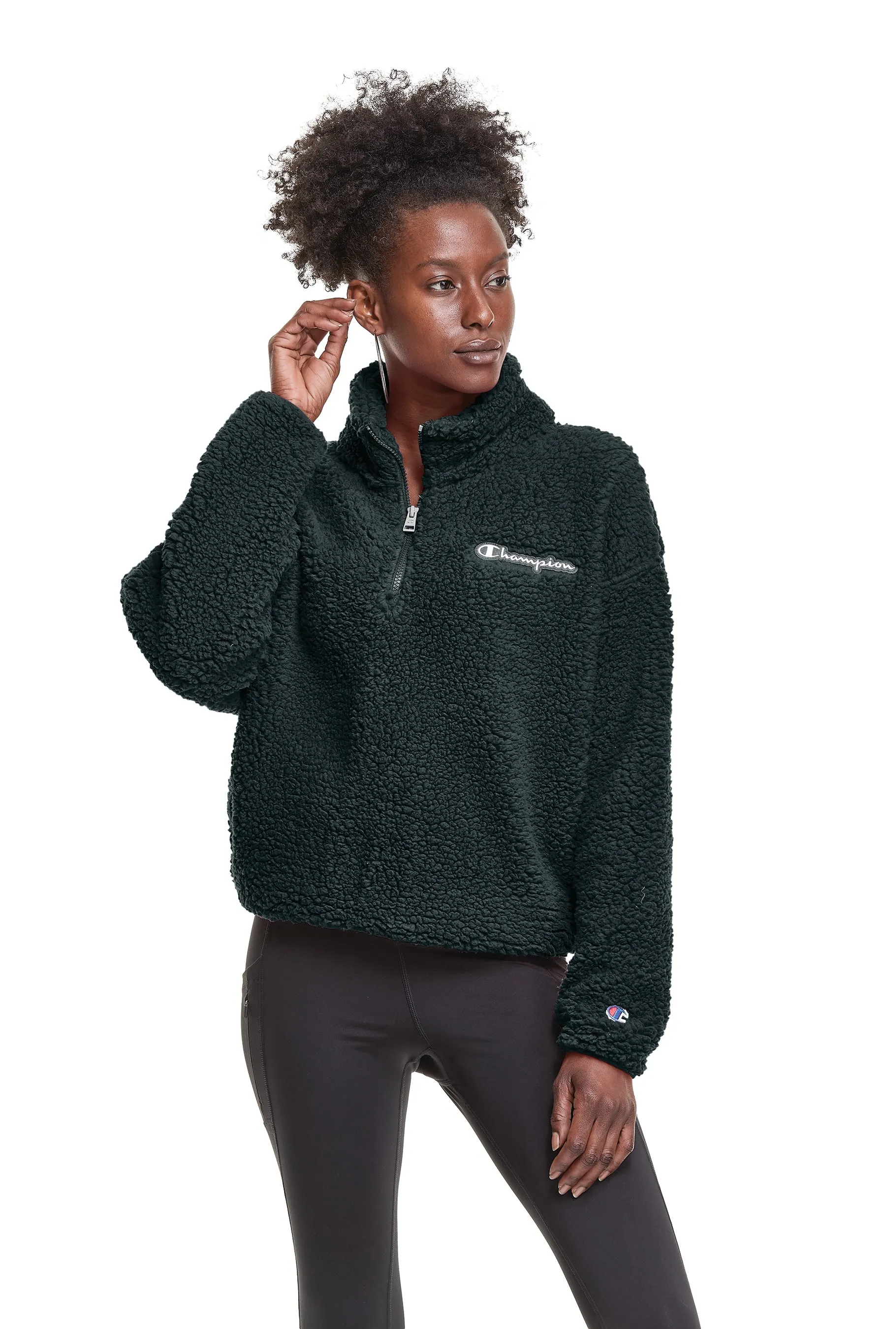 Women's Champion Cozy High Pile 1/4 Zip Pullover