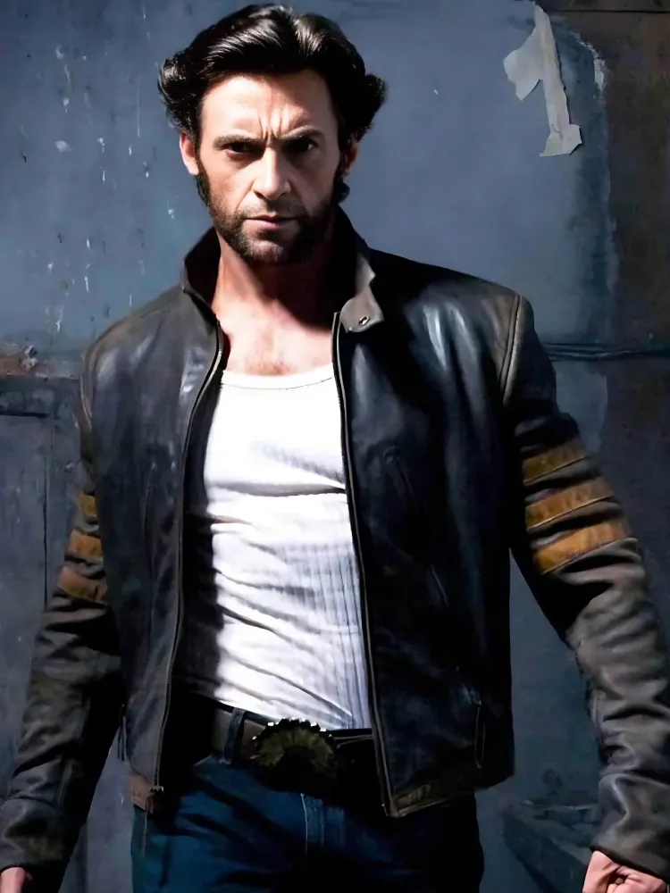 X-Men Origins Wolverine Logan Dark Brown Leather Jacket